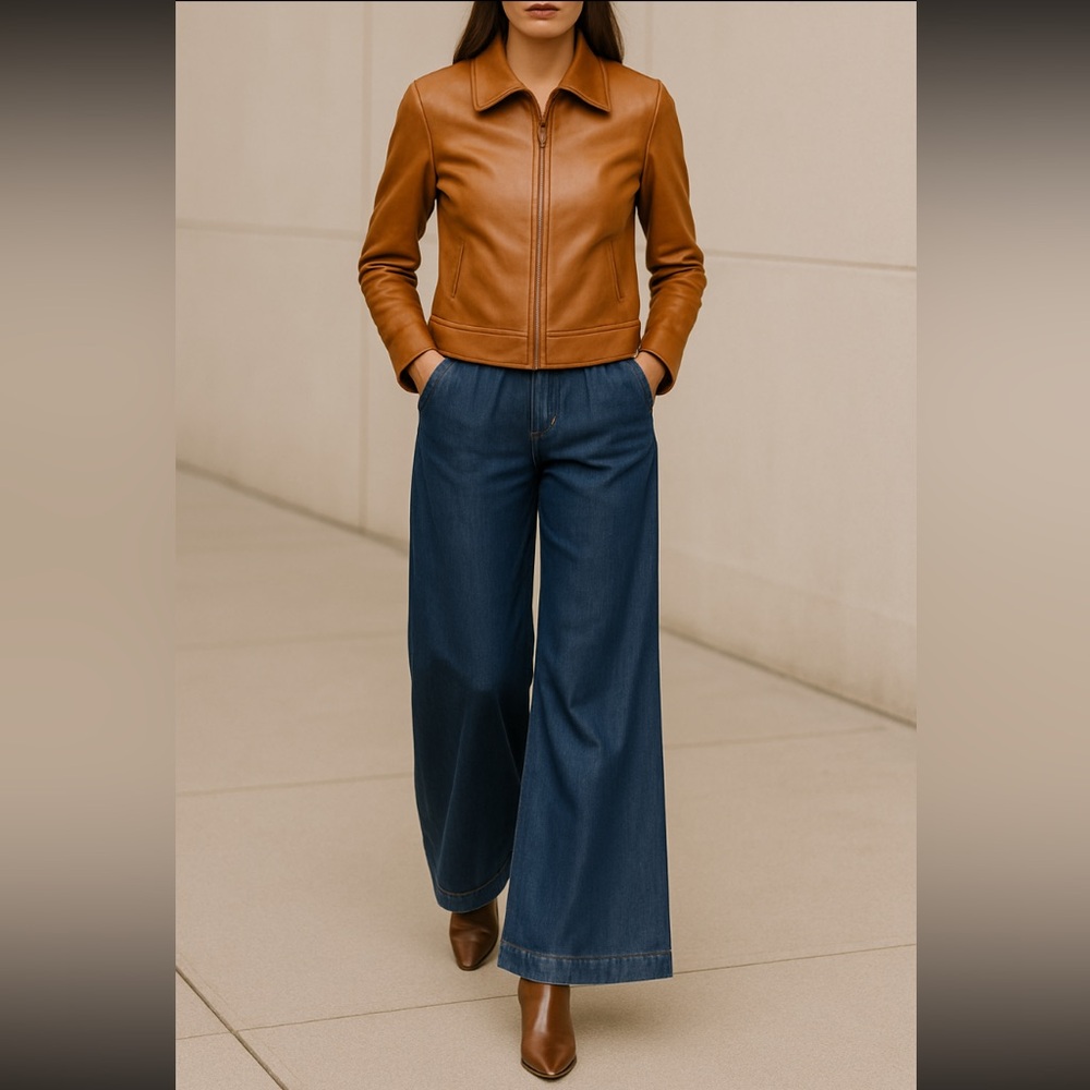 # 12 - Zara - Wide Leg Pants - Lyocell W 29.5 I - 33” R - 12”